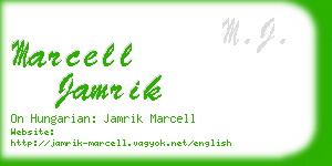 marcell jamrik business card